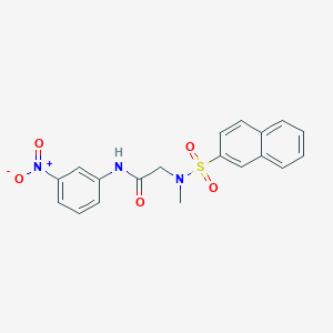 N~2~-methyl-N~2~-(2-naphthylsulfonyl)-N~1~-(3-nitrophenyl)glycinamide