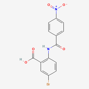 5-Bromo-2-{[(4-nitrophenyl)carbonyl]amino}benzoic acid