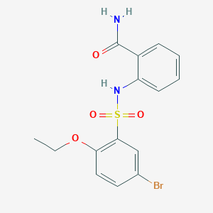 2-[(5-Bromo-2-ethoxyphenyl)sulfonylamino]benzamide