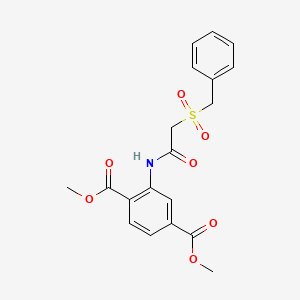 DIMETHYL 2-{[2-(BENZYLSULFONYL)ACETYL]AMINO}TEREPHTHALATE