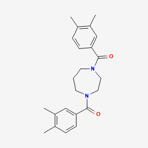 molecular formula C23H28N2O2 B3519861 1,4-bis(3,4-dimethylbenzoyl)-1,4-diazepane 