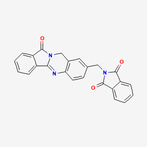 2-({12-Oxo-10H,12H-isoindolo[1,2-B]quinazolin-8-YL}methyl)-2,3-dihydro-1H-isoindole-1,3-dione