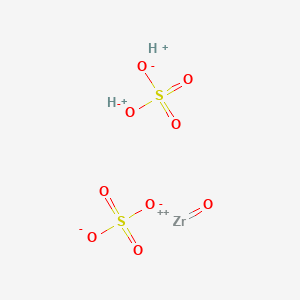 molecular formula H2O9S2Z B035199 Dihydrogen oxobis(sulphato(2-)-O,O')zirconate(2-) CAS No. 19696-82-3