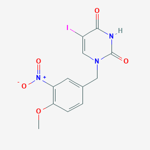 5-iodo-1-(4-methoxy-3-nitrobenzyl)-2,4(1H,3H)-pyrimidinedione