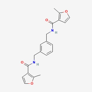 molecular formula C20H20N2O4 B3519929 2-METHYL-N-[(3-{[(2-METHYLFURAN-3-YL)FORMAMIDO]METHYL}PHENYL)METHYL]FURAN-3-CARBOXAMIDE 