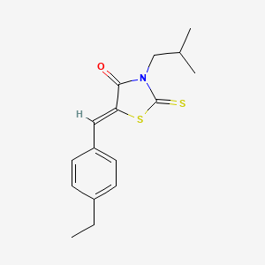 5-(4-ethylbenzylidene)-3-isobutyl-2-thioxo-1,3-thiazolidin-4-one