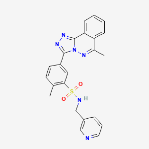 2-METHYL-5-{6-METHYL-[1,2,4]TRIAZOLO[3,4-A]PHTHALAZIN-3-YL}-N-[(PYRIDIN-3-YL)METHYL]BENZENE-1-SULFONAMIDE