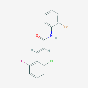 N-(2-bromophenyl)-3-(2-chloro-6-fluorophenyl)acrylamide