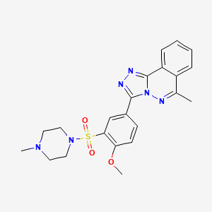 molecular formula C22H24N6O3S B3519985 2-METHOXY-5-(6-METHYL[1,2,4]TRIAZOLO[3,4-A]PHTHALAZIN-3-YL)PHENYL (4-METHYLPIPERAZINO) SULFONE 