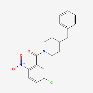 (4-Benzylpiperidin-1-yl)-(5-chloro-2-nitrophenyl)methanone