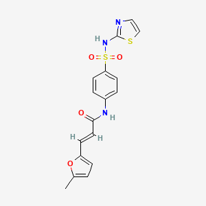 3-(5-methyl-2-furyl)-N-{4-[(1,3-thiazol-2-ylamino)sulfonyl]phenyl}acrylamide