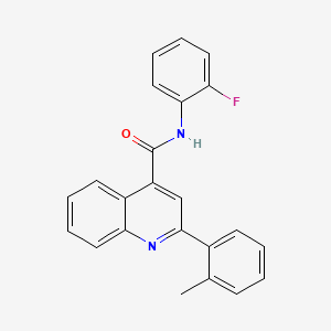 N-(2-fluorophenyl)-2-(2-methylphenyl)quinoline-4-carboxamide