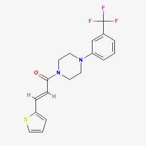 molecular formula C18H17F3N2OS B3520119 1-[3-(2-thienyl)acryloyl]-4-[3-(trifluoromethyl)phenyl]piperazine 