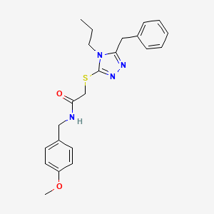 2-[(5-benzyl-4-propyl-4H-1,2,4-triazol-3-yl)thio]-N-(4-methoxybenzyl)acetamide