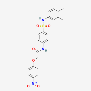 N-(4-{[(3,4-dimethylphenyl)amino]sulfonyl}phenyl)-2-(4-nitrophenoxy)acetamide