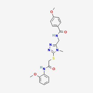 4-methoxy-N-{[5-({2-[(2-methoxyphenyl)amino]-2-oxoethyl}sulfanyl)-4-methyl-4H-1,2,4-triazol-3-yl]methyl}benzamide