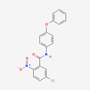 molecular formula C19H13ClN2O4 B3520230 5-chloro-2-nitro-N-(4-phenoxyphenyl)benzamide 