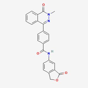 4-(3-methyl-4-oxo-3,4-dihydro-1-phthalazinyl)-N-(3-oxo-1,3-dihydro-2-benzofuran-5-yl)benzamide