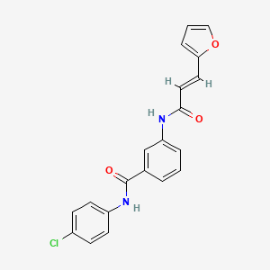 N-(4-chlorophenyl)-3-{[3-(2-furyl)acryloyl]amino}benzamide