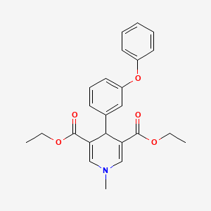 3,5-DIETHYL 1-METHYL-4-(3-PHENOXYPHENYL)-1,4-DIHYDROPYRIDINE-3,5-DICARBOXYLATE