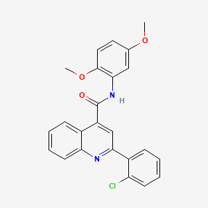 2-(2-chlorophenyl)-N-(2,5-dimethoxyphenyl)-4-quinolinecarboxamide