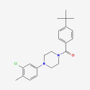 1-(4-tert-butylbenzoyl)-4-(3-chloro-4-methylphenyl)piperazine