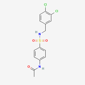 N-{4-[(3,4-dichlorobenzyl)sulfamoyl]phenyl}acetamide