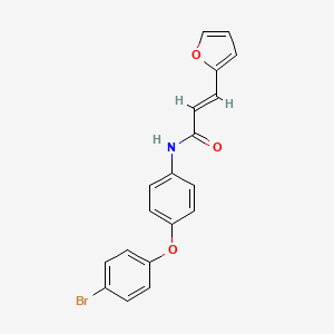 N-[4-(4-bromophenoxy)phenyl]-3-(2-furyl)acrylamide