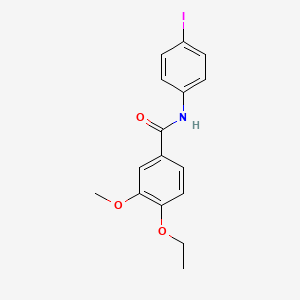 molecular formula C16H16INO3 B3520416 4-ethoxy-N-(4-iodophenyl)-3-methoxybenzamide 