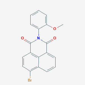 molecular formula C19H12BrNO3 B3520487 6-bromo-2-(2-methoxyphenyl)-1H-benzo[de]isoquinoline-1,3(2H)-dione CAS No. 690967-40-9