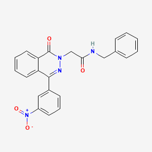 N-BENZYL-2-[4-(3-NITROPHENYL)-1-OXO-1,2-DIHYDROPHTHALAZIN-2-YL]ACETAMIDE