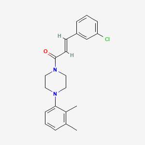 molecular formula C21H23ClN2O B3520515 (E)-3-(3-CHLOROPHENYL)-1-[4-(2,3-DIMETHYLPHENYL)PIPERAZINO]-2-PROPEN-1-ONE 