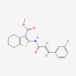 methyl 2-{[3-(3-chlorophenyl)acryloyl]amino}-4,5,6,7-tetrahydro-1-benzothiophene-3-carboxylate