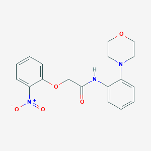 N-[2-(4-morpholinyl)phenyl]-2-(2-nitrophenoxy)acetamide