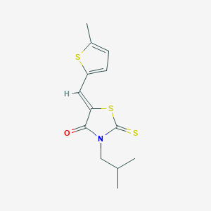 3-isobutyl-5-[(5-methyl-2-thienyl)methylene]-2-thioxo-1,3-thiazolidin-4-one