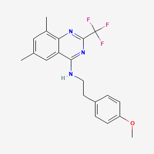 N-[2-(4-methoxyphenyl)ethyl]-6,8-dimethyl-2-(trifluoromethyl)quinazolin-4-amine