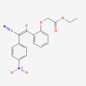 ethyl {2-[(E)-2-cyano-2-(4-nitrophenyl)ethenyl]phenoxy}acetate