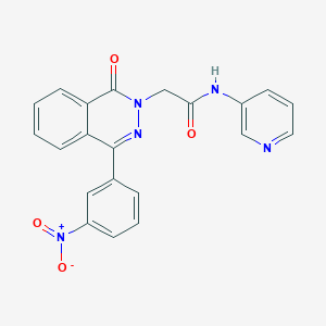 2-[4-(3-NITROPHENYL)-1-OXO-1,2-DIHYDROPHTHALAZIN-2-YL]-N-(PYRIDIN-3-YL)ACETAMIDE