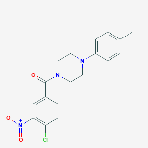 (4-Chloro-3-nitrophenyl)(4-(3,4-dimethylphenyl)piperazin-1-yl)methanone