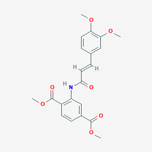 (E)-dimethyl 2-(3-(3,4-dimethoxyphenyl)acrylamido)terephthalate