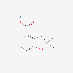 molecular formula C11H12O3 B352078 2,2-Dimethyl-2,3-dihydrobenzofuran-4-carboxylic acid CAS No. 123656-35-9