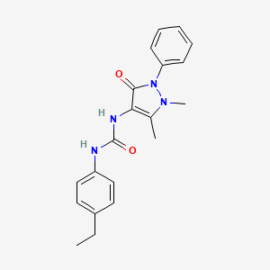 molecular formula C20H22N4O2 B3520792 N-(1,5-二甲基-3-氧代-2-苯基-2,3-二氢-1H-吡唑-4-基)-N'-(4-乙基苯基)脲 