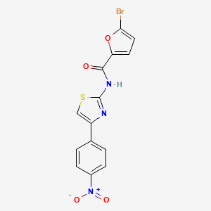 molecular formula C14H8BrN3O4S B3520812 5-bromo-N-[4-(4-nitrophenyl)-1,3-thiazol-2-yl]furan-2-carboxamide 