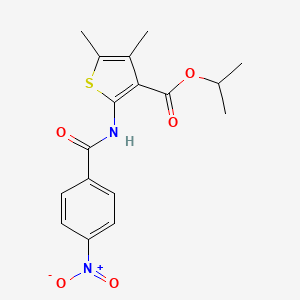 isopropyl 4,5-dimethyl-2-[(4-nitrobenzoyl)amino]-3-thiophenecarboxylate