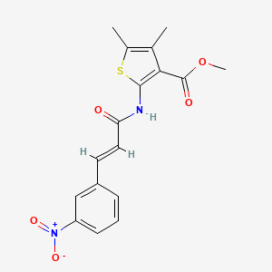 methyl 4,5-dimethyl-2-{[3-(3-nitrophenyl)acryloyl]amino}-3-thiophenecarboxylate