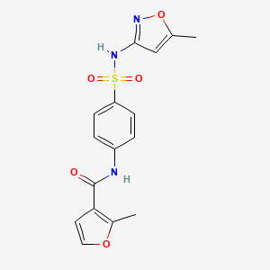 2-METHYL-N-{4-[(5-METHYL-12-OXAZOL-3-YL)SULFAMOYL]PHENYL}FURAN-3-CARBOXAMIDE