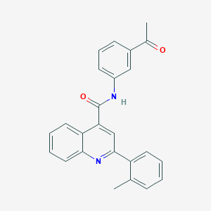 N-(3-acetylphenyl)-2-(2-methylphenyl)quinoline-4-carboxamide