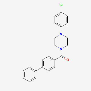 1-(4-biphenylylcarbonyl)-4-(4-chlorophenyl)piperazine