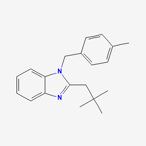 2-(2,2-dimethylpropyl)-1-(4-methylbenzyl)-1H-benzimidazole