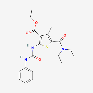 ethyl 2-[(anilinocarbonyl)amino]-5-[(diethylamino)carbonyl]-4-methyl-3-thiophenecarboxylate